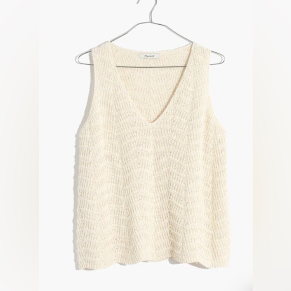 Madewell Crocheted Sweater Tank - Picture 2 of 6